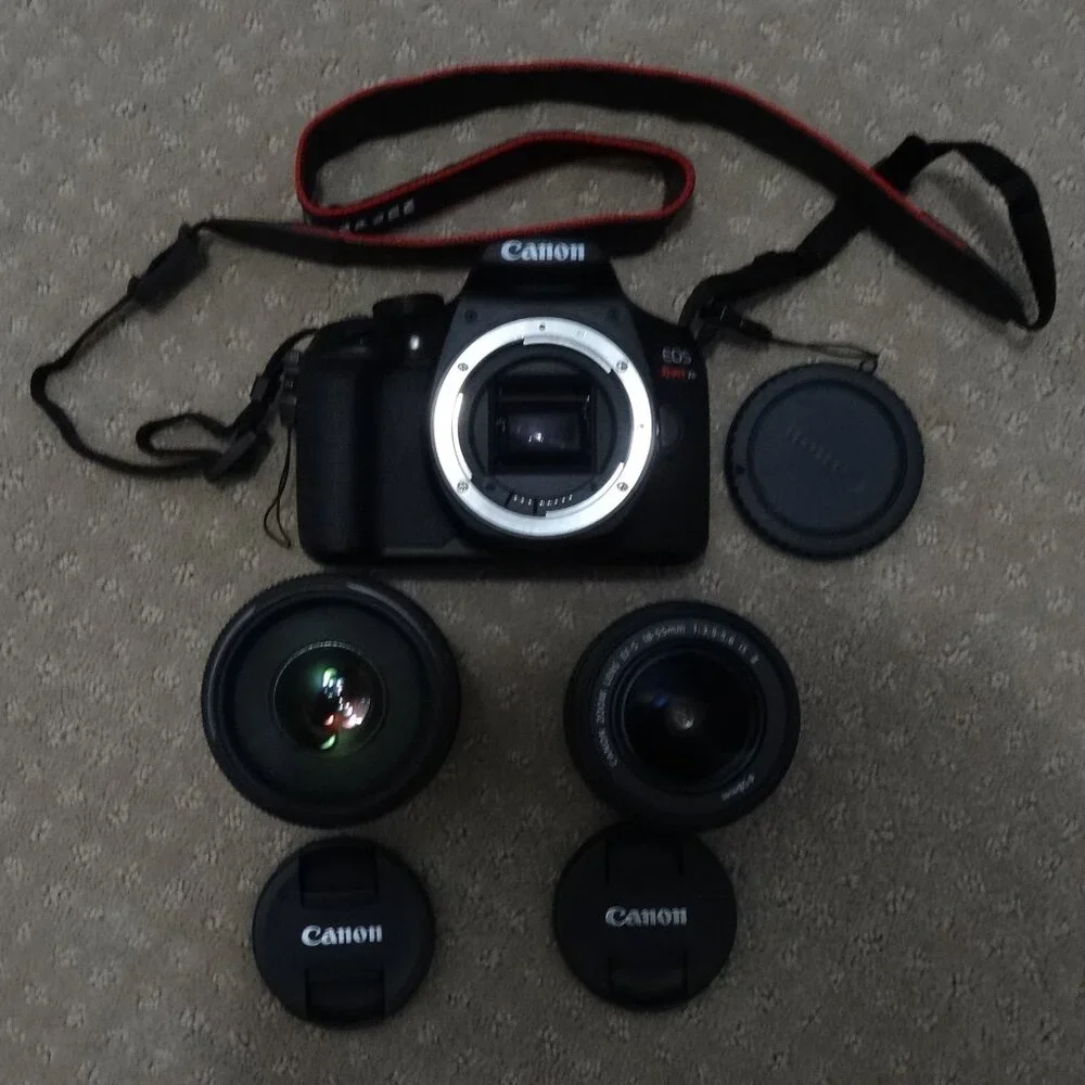 Canon EOS Rebel T6 DSLR Camera Kit (18-55mm + 75-300mm + Bag)
